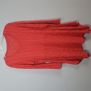 Cut Loose scoop neck coral pink tunic shirt